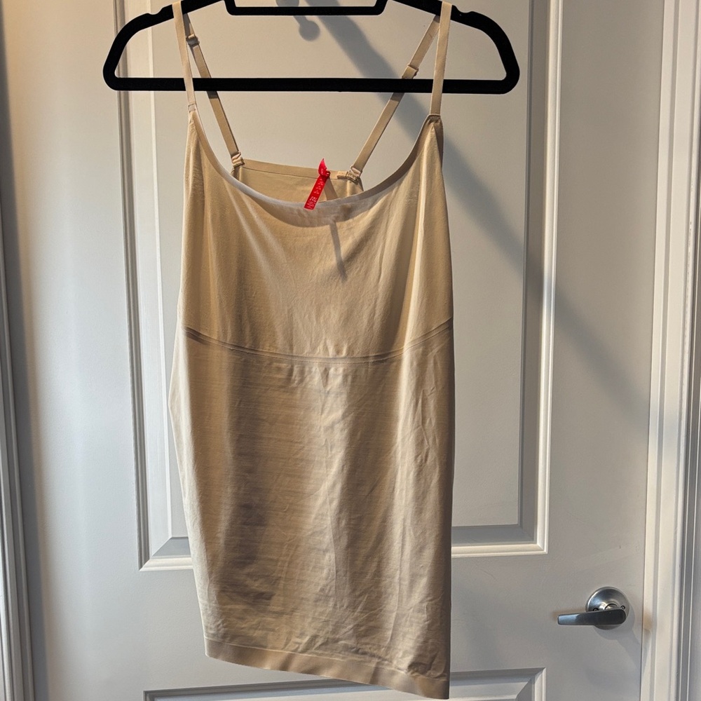 Beige Spanx cami.